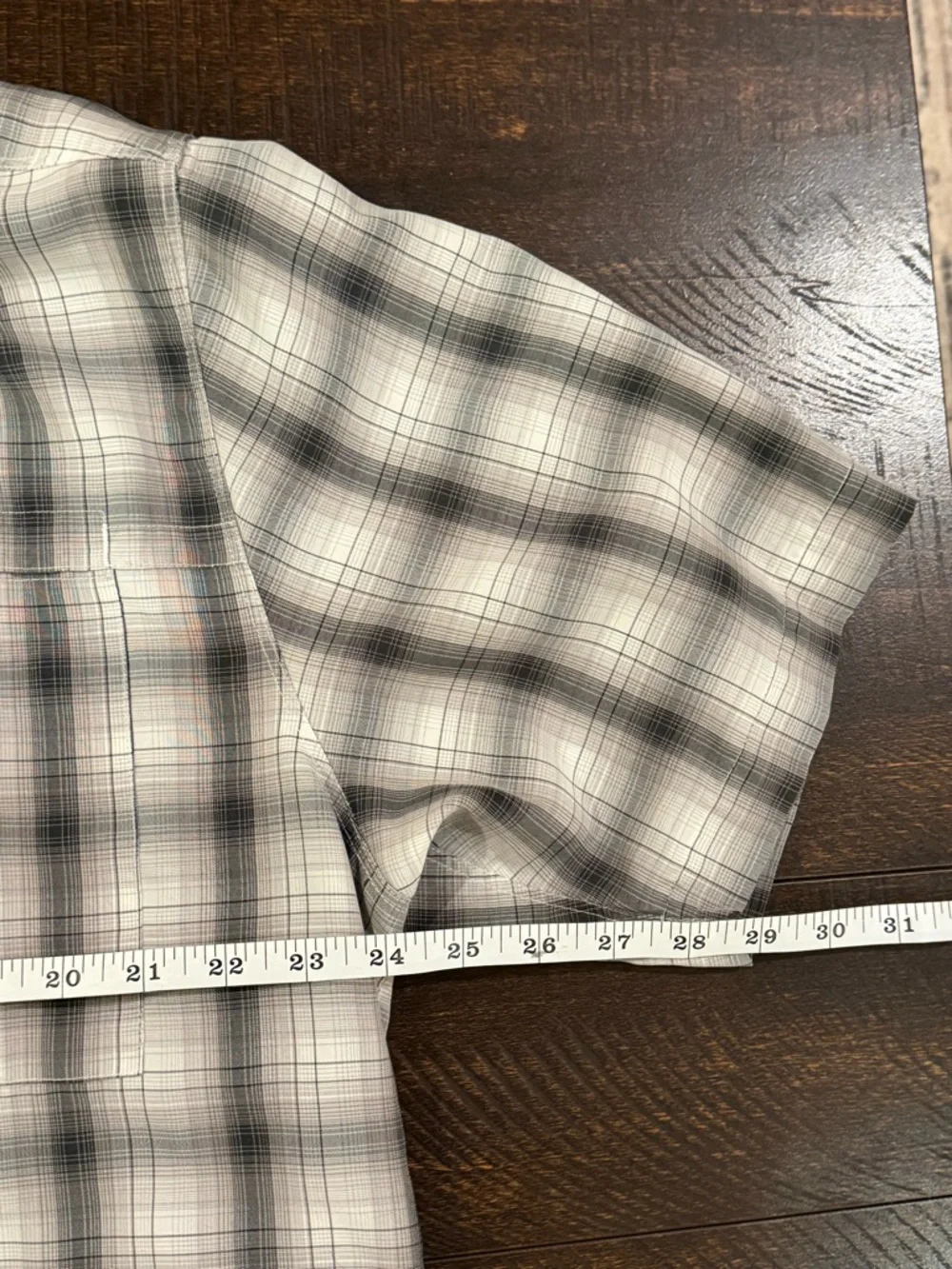 The North Face Plaid Hiking Shirt Mens L Button Front Outdoor Short Sleeve